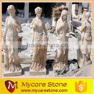Hunan White Marble Four Season Lady Sculpture for Garden Decoration photo-3