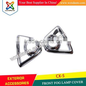 SET FRONT CHROME FOG LAMP LIGHT COVER RH LH Front Fog Lamp Cover FOR MAZDA CX-5