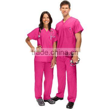 2016 New Style Medical Scrubs Wholesale/nursing Uniform Medical Uniform Scrubs Cheap/OEM Scrub Suits Tops & Pants Manufacturer photo-2