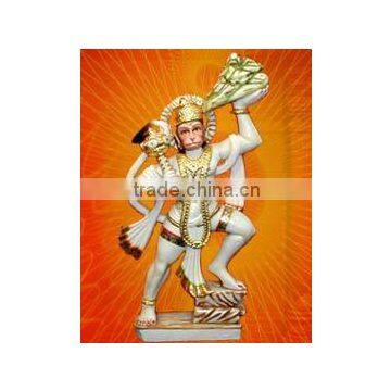 Lord Hanuman Marble Statue Hindu Gods Status Indian God Statue