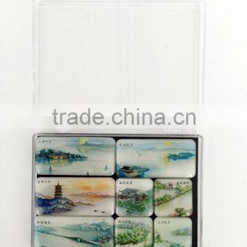Beautiful Design Tourist Landscape Epoxy Fridge Magnet Set Epoxy Souvenir Fridge Magnet Gifts photo-3