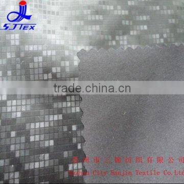 Copy Leather Printed On Pongee Fabric