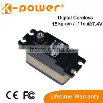 K-power HIGH VOLTAGE LOW PROFILE servo HC1510 60g/15kg/0.11s/7.4V