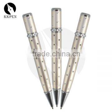 KKPEN Promotional Aluminium Cheap Perfume Ball Pen With Crystal photo-2