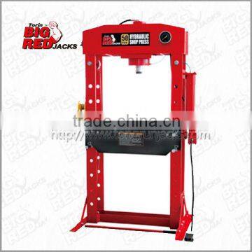 Torin BigRed Ball Bearing 50 Ton Hydraulic Shop Press with gauge