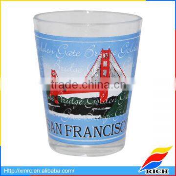 San Francisco city view tourist glass souvenir shot glass