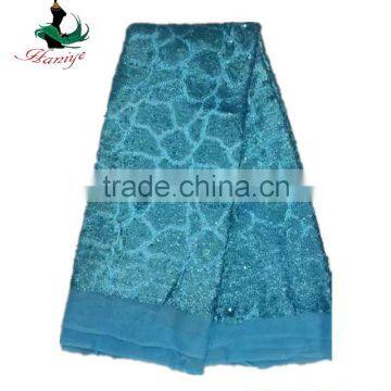Haniye JLQ04-1/Beautiful Types of Tulle Lace African French Dress Net Lace Fabrics With Sequins photo-5