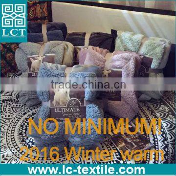 wholesale bulk to amazon 2016 winter warm soft textile blanket sherpa throw