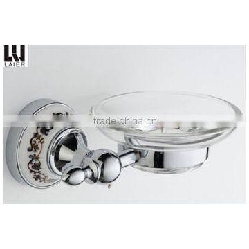 zinc with chrome&ceramic bathroom accessories set soap holder 60300