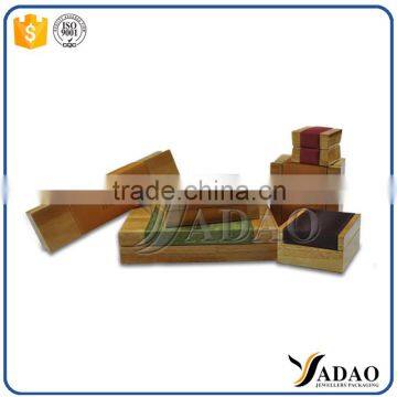 Good quality customized set wood packaging jewelry box