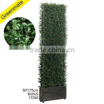 Artificial grass wall, buxus leaf shape design screen