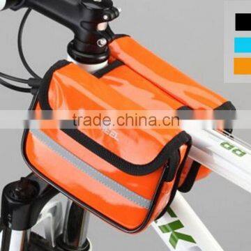 Frame Pannier Saddle Front Tube Bicycle Bike Cycling Bag with Double Pouch