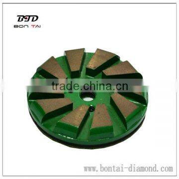 3" Metal Bond Hook and Loop Fastener Backed Grinding Pad for Polishing Concrete Floor photo-3