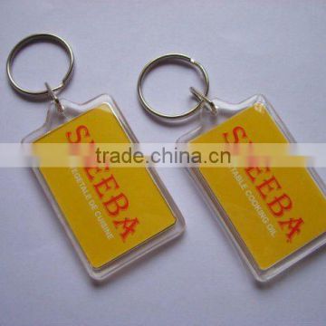 Wholesales acrylic photo keychain blank