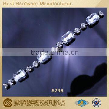 Wholesales Charming Acrylic Rhinestone Trimming Chain for Wedding Dress