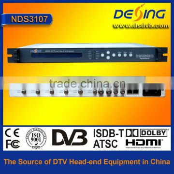 t2 input multiplexer, 6 in 1 dvb t2 decoder