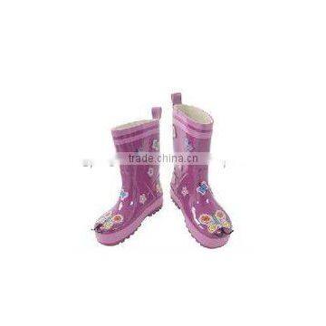 Child Butterfly Rain Wellington Boots