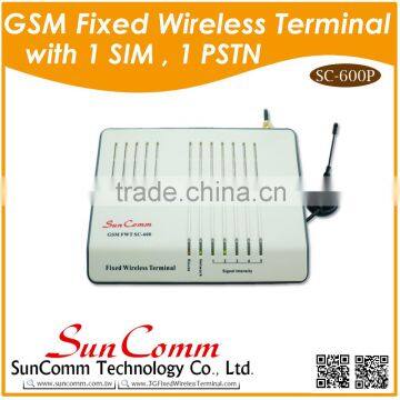SC-600P GSM Fixed Wireless Terminal with single sim, 1tel, 1PSTN with digital signal