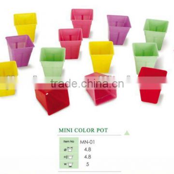 Mini Color pot , Flower pot Wholesale,plastic flower pots