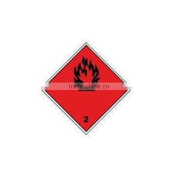 European Trailer hazardous goods sign, relecting traffic sign