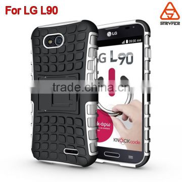 Stryfer products Stand Design TPU+PC Phone Case for LG L90 cover ,cell case for phone