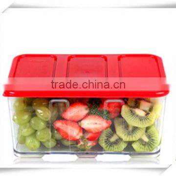 custom plastic food container, plastic container 3 compartment