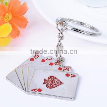 Yiwu factory manufacturer cheap price keychain ,special design poker keychain cheap poker keychain