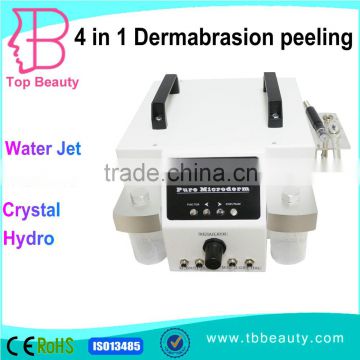 2015 New design 4 in 1 microdermabrasion with water jet/ diamond/ crystal/machine