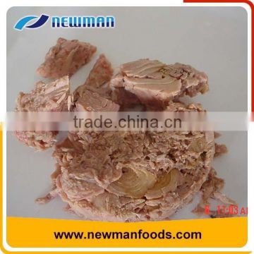 Canned skipjack tuna chunk in brine / in water origin China