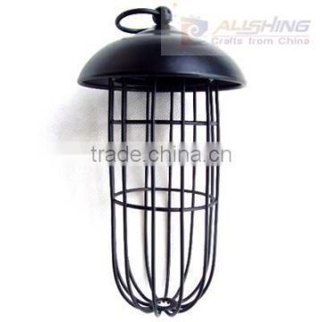 Wholesale Silver Wild Bird Suet Feeder Garden Hanging Metal Birdfeeder Cage