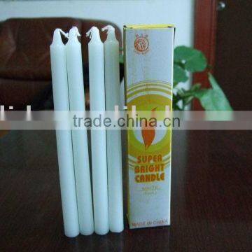 wax white candle in box