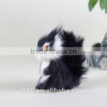 New design animated black animal toy bulk plastic squirrel