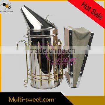 American Type Stainless Steel Corium/Leatheroid Honey Bee Smoker