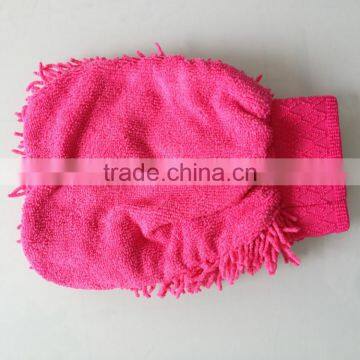 Microfiber Chenille Mitt Glove photo-4