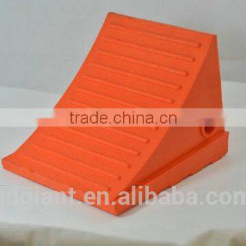 Polyurethane orange red color wheel chock