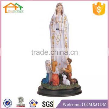 Factory Custom made best home decoration gift polyresin resin virgin figure