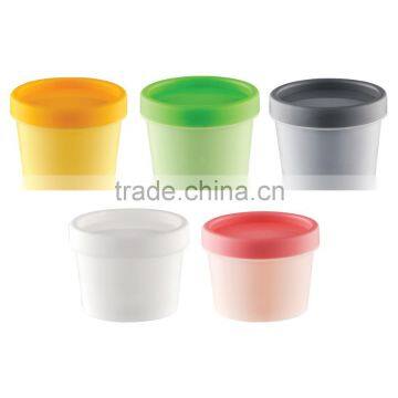Five Colors 100ml Single Wall Cosmetic Plastic Jar photo-2