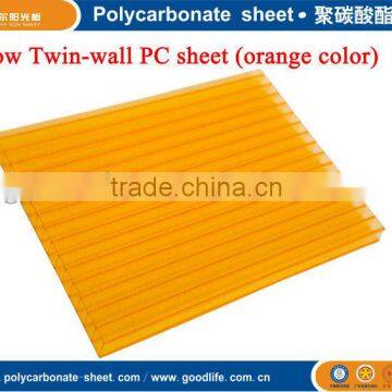 Orange Polycarbonate Hollow Sheet photo-2