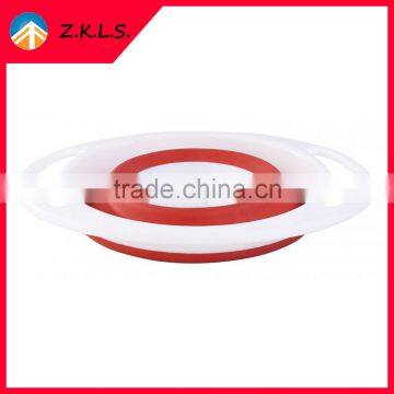 Collapsible Vegetable Fruit Silicone Colander photo-4