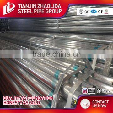 ASTM A500 GR A B WELDED carbon pre galvanized steel pipe tube with high quality