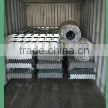 2015 Whole Price!!anping Factory Made Anti Climb Security Palisade Fence for Telecom Tower in the Africa Market