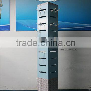 2016 Latest Revolving Slat Wall Display Rack With Hooks photo-3