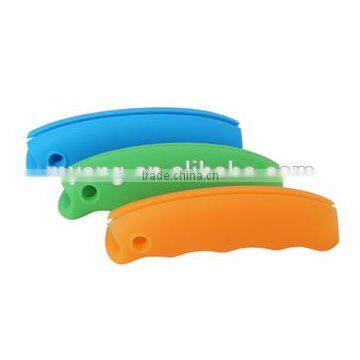FDA / LFGB Food Grade Detachable Silicone Bag Holder Handle / Silicone Shopping Bag Handle photo-4