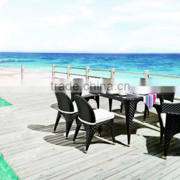 D-patio rattan dining table and chair 2063