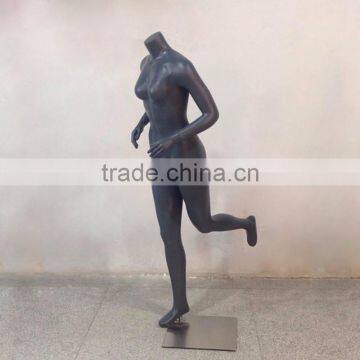 Headless Fiberglass Sports Running Female Mannequin