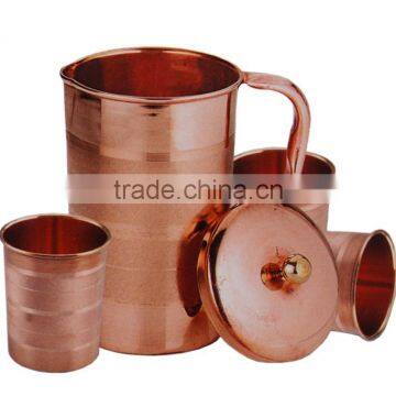 Pure Copper Water Tumblers Set