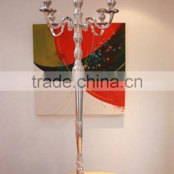 floor standing candelabra / Wedding Decoration Event Candelabra , Tall Candelabra , Aluminium Floor Candelabra