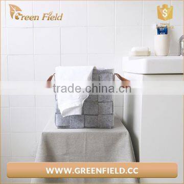 Best Selling Christmas Handmade Woven Felt Storage Laundry Basket photo-2