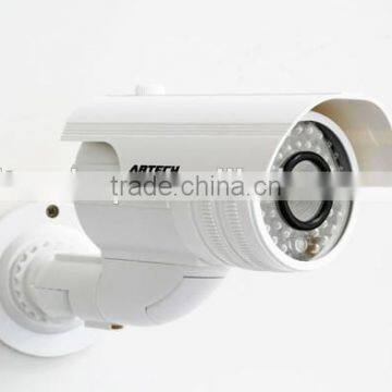 Hot-selling Fake Realistic Look Real Dummy Speed IR Camera, Fake Wireless Security CCTV Camera With LED Flashing Red Light