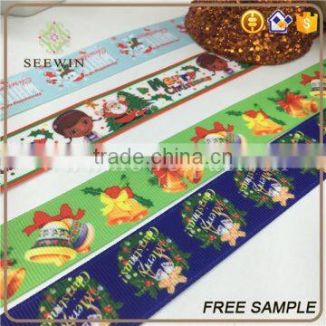 Wired Printed Grosgrain Christmas Gift Ribbon photo-3